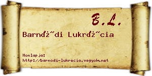 Barnódi Lukrécia névjegykártya